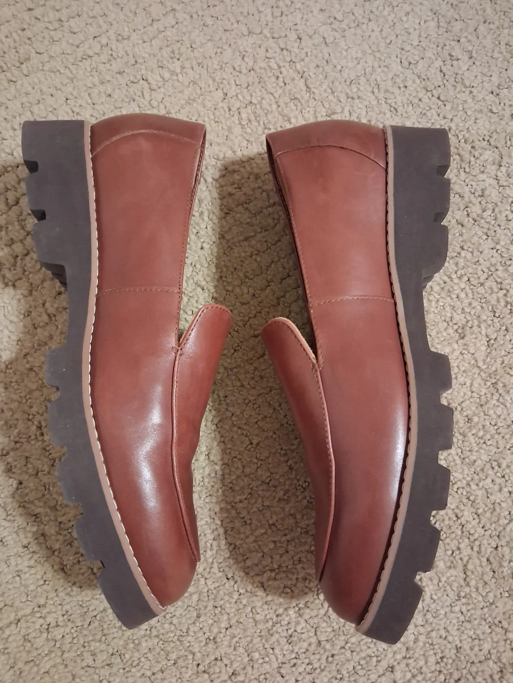 Vionic Women’s Kensley Brown Leather Slip-On Loafers